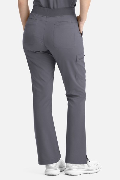 Women's Maevn Momentum Flare Leg jogger scrub trousers pewter-2