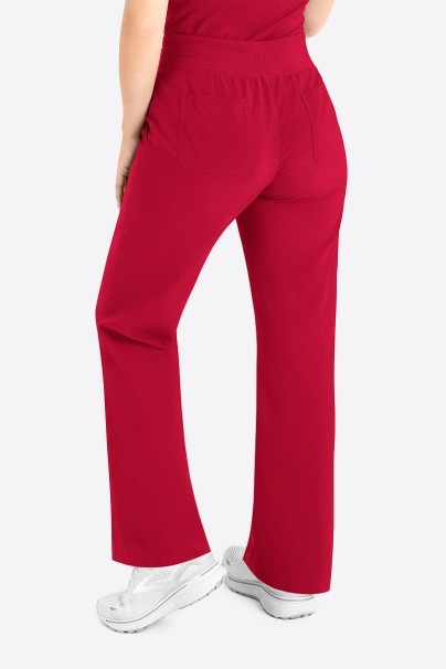 Women's Maevn Momentum Wide Leg scrub trousers red