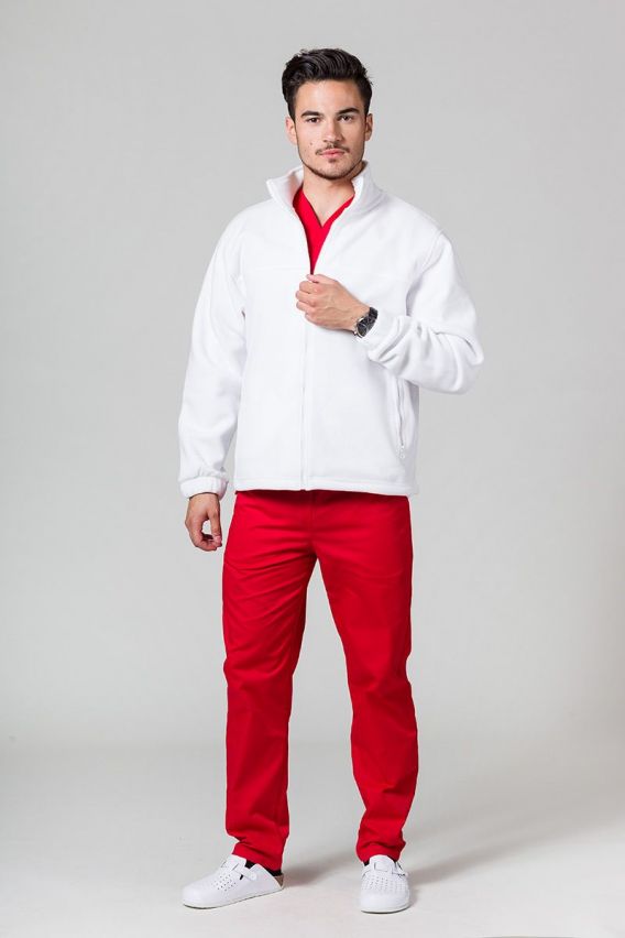 Men’s Malfini Fleece top white-5