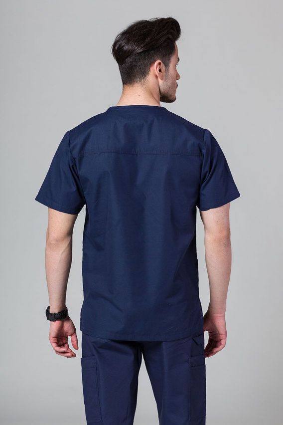 Men's Maevn Red Panda scrub top true navy-2