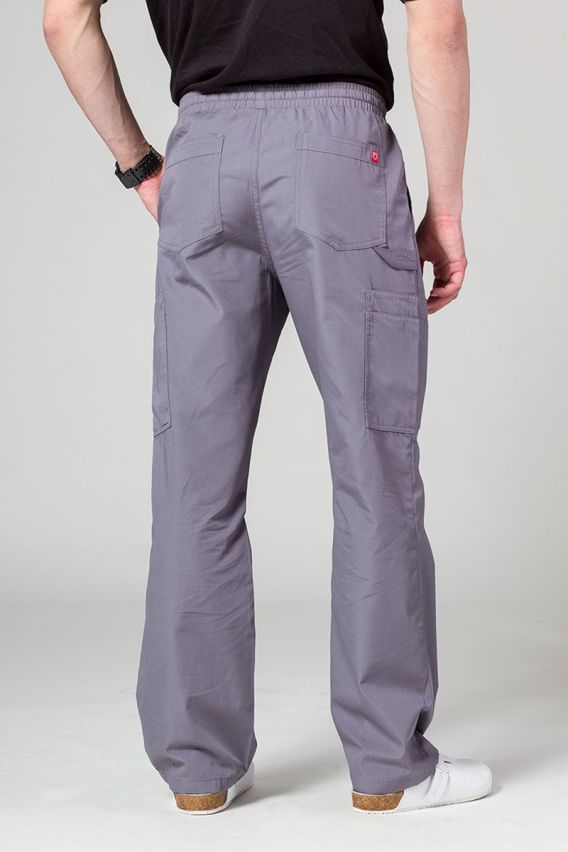 Men's Maevn Red Panda Cargo (6 pocket) scrub trousers pewter-2