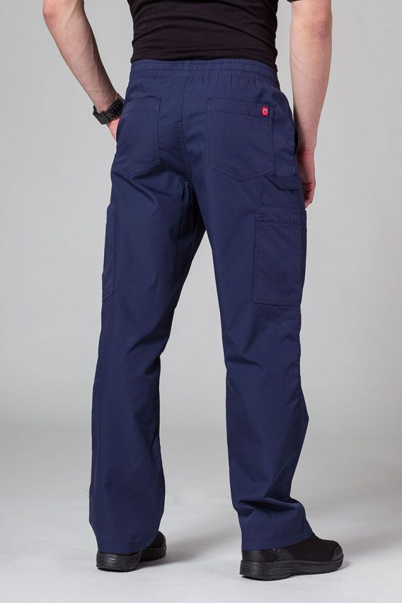 Men's Maevn Red Panda Cargo (6 pocket) scrub trousers true navy-2