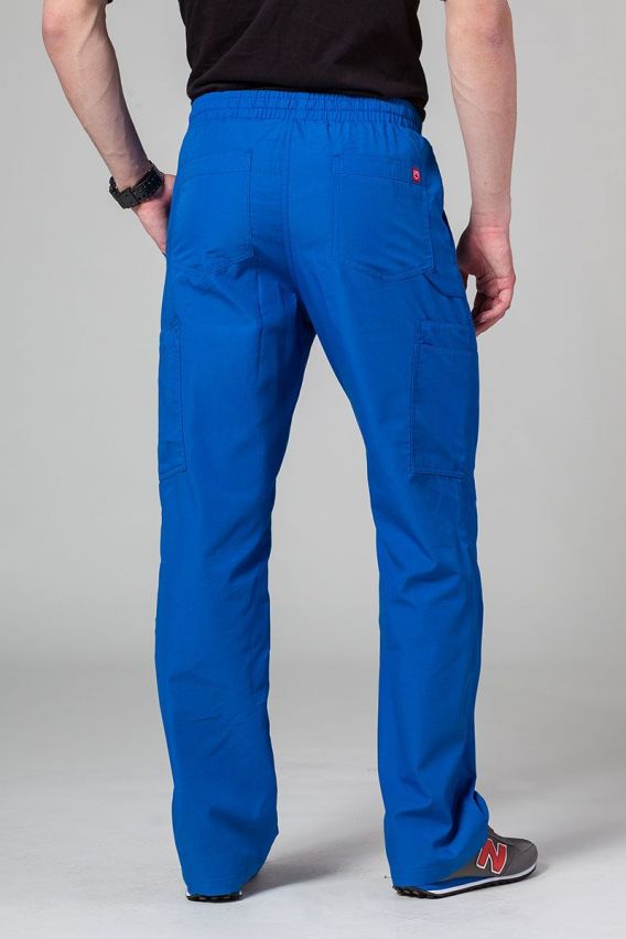 Men's Maevn Red Panda Cargo (6 pocket) scrub trousers royal blue-1