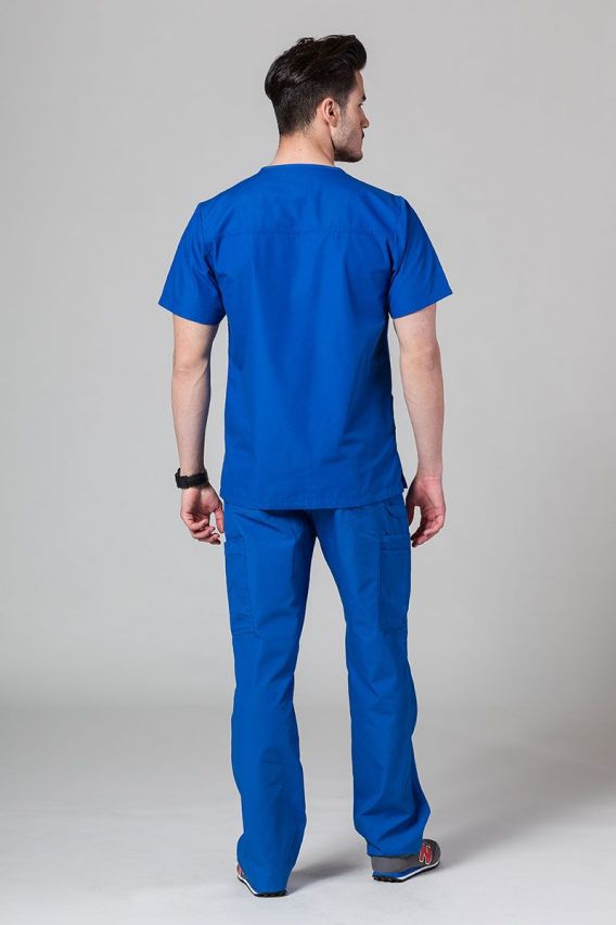 Men's Maevn Red Panda Cargo (6 pocket) scrub trousers royal blue-3