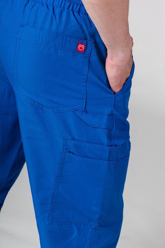 Men's Maevn Red Panda Cargo (6 pocket) scrub trousers royal blue-4