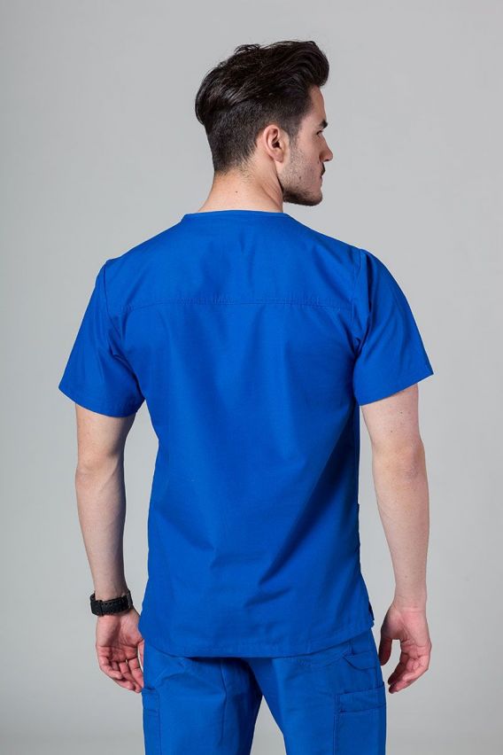 Men's Maevn Red Panda scrub top royal blue-2