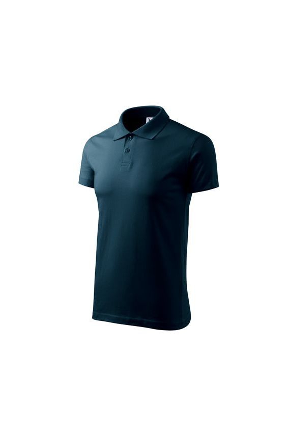 Men’s Malfini Single Jersey polo shirt navy blue-2
