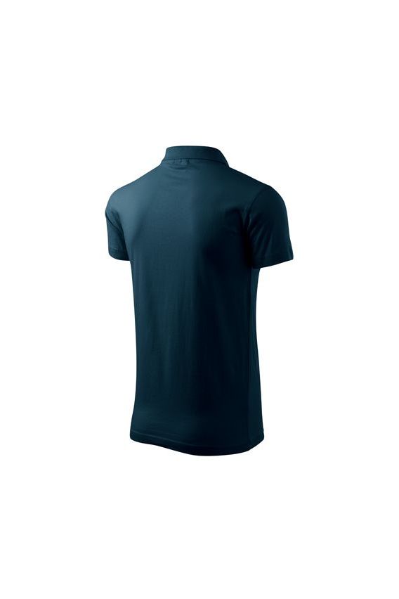 Men’s Malfini Single Jersey polo shirt navy blue-3