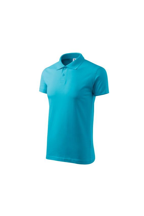 Men’s Malfini Single Jersey polo shirt blue attol-2