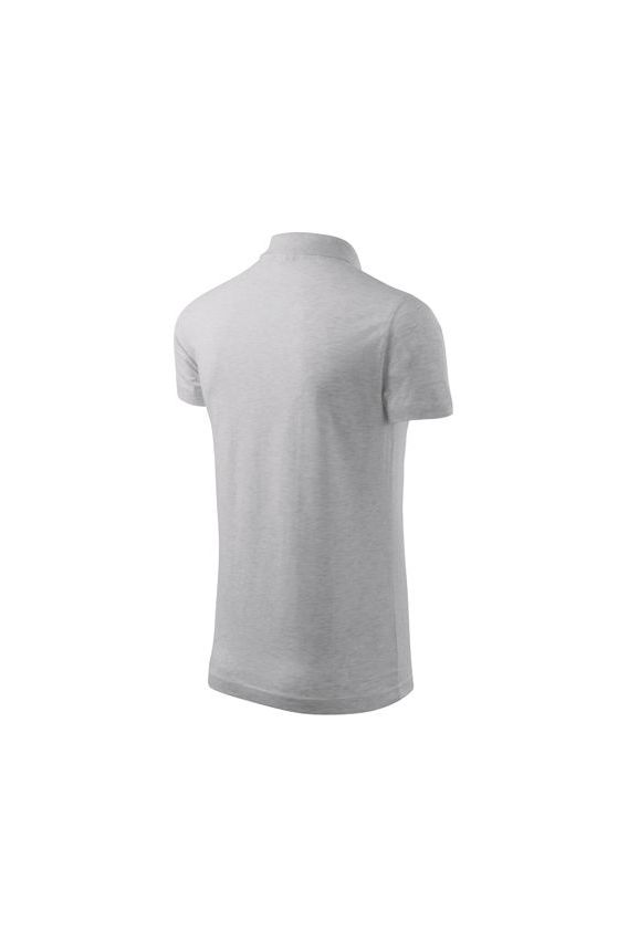 Men’s Malfini Single Jersey polo shirt ash melange-3