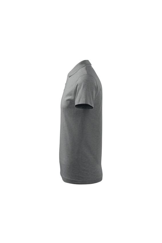 Men’s Malfini Single Jersey polo shirt dark grey melange-4