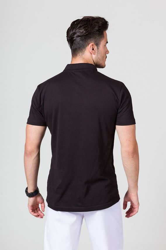 Men’s Malfini Single Jersey polo shirt black-2