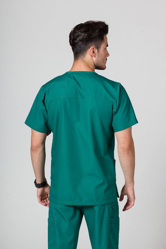 Men's Maevn Red Panda scrub top hunter green-1