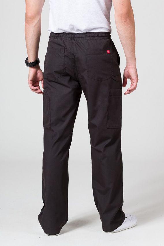 Men's Maevn Red Panda Cargo (6 pocket) scrub trousers black-1