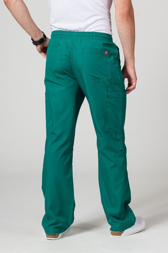 Men's Maevn Red Panda Cargo (6 pocket) scrub trousers hunter green-1