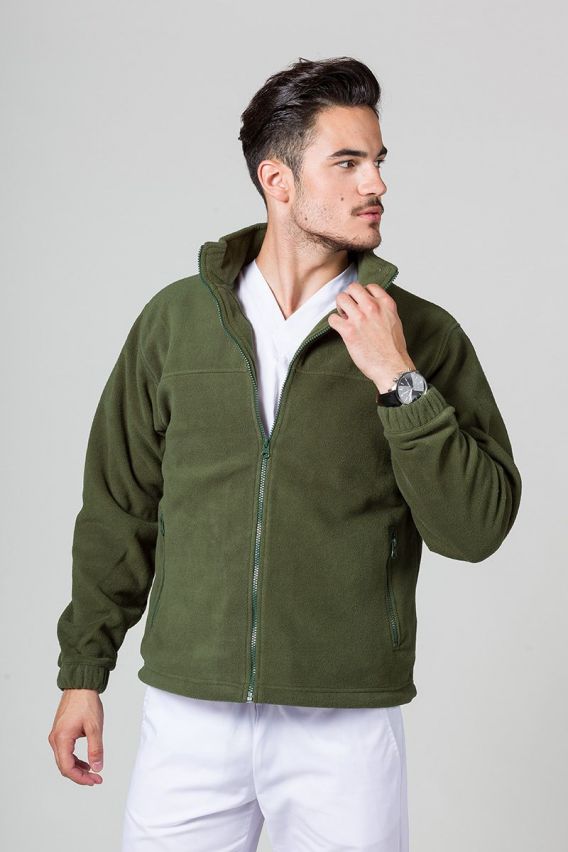 Men’s Malfini Fleece top bottle green-1