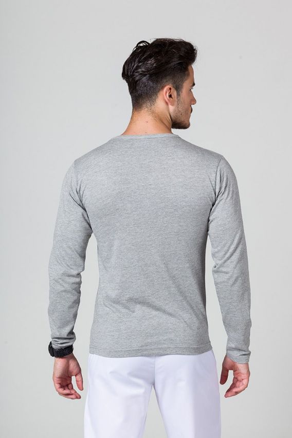 Men’s Malfini Fit long sleeve t-shirt dark grey melange-1