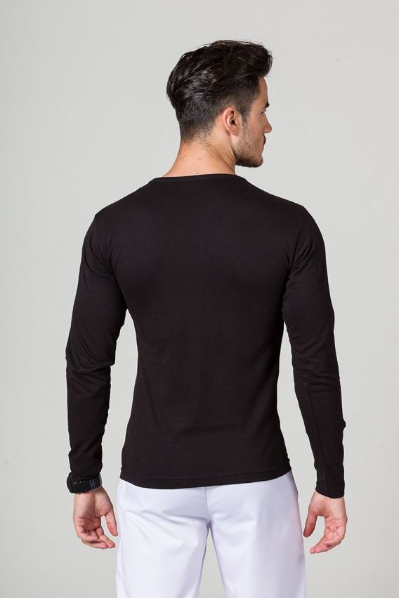 Men’s Malfini Fit long sleeve t-shirt black-1