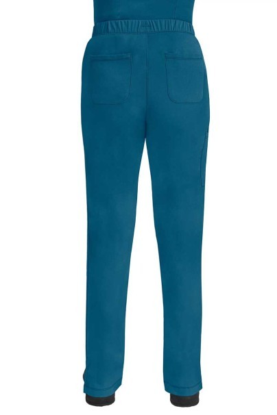 Women's Healing Hands Rebecca Flare scrub trousers caribbean blue-1
