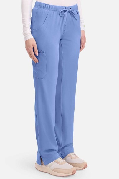 Women's Healing Hands Rebecca Flare scrub trousers ceil blue-6