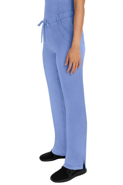 Women's Healing Hands Rebecca Flare scrub trousers ceil blue-5