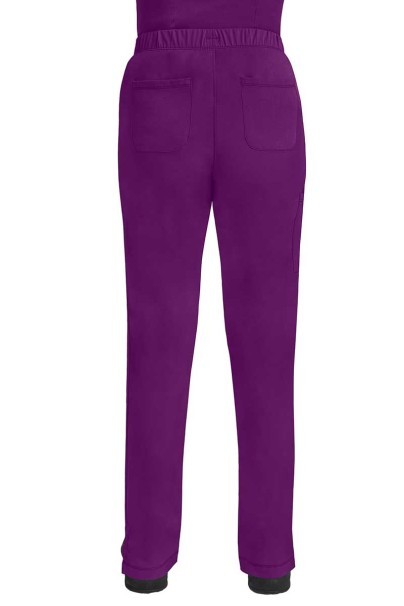 Women's Healing Hands Rebecca Flare scrub trousers eggplant-2