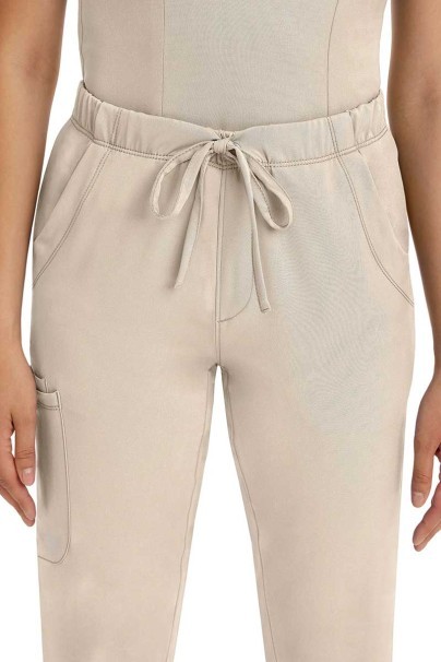 Women's Healing Hands Rebecca Flare scrub trousers khaki-6