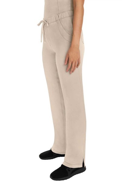 Women's Healing Hands Rebecca Flare scrub trousers khaki-3
