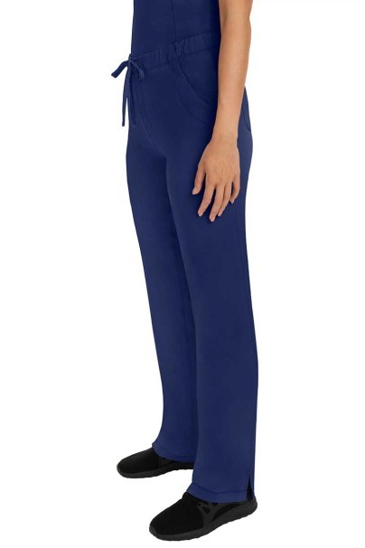 Women's Healing Hands Rebecca Flare scrub trousers navy-4