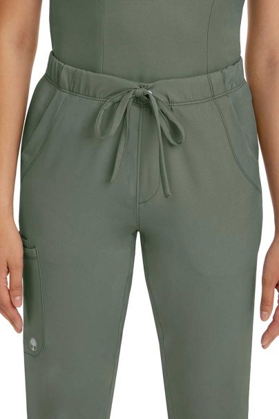 Women's Healing Hands Rebecca Flare scrub trousers olive-6