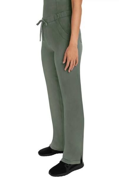 Women's Healing Hands Rebecca Flare scrub trousers olive-3