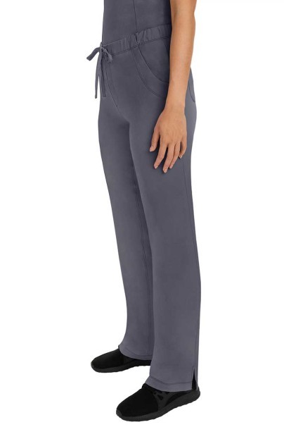 Women's Healing Hands Rebecca Flare scrub trousers pewter-4