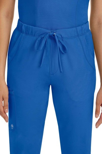 Women's Healing Hands Rebecca Flare scrub trousers royal blue-6