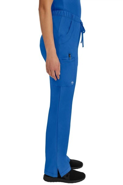 Women's Healing Hands Rebecca Flare scrub trousers royal blue-4
