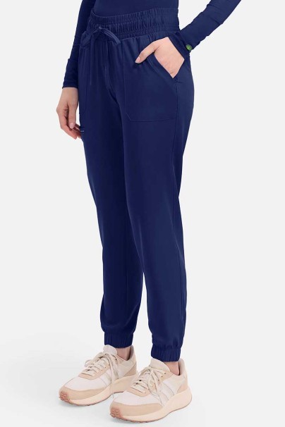 Women's Healing Hands Renee jogger scrub trousers navy-2