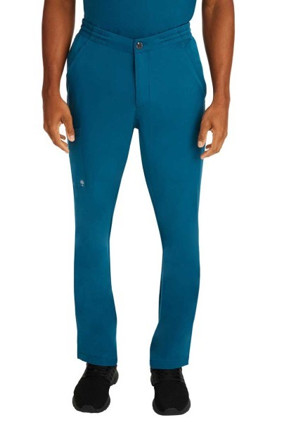 Men's Healing Hands scrubs set (Matthew top, Ryan trousers) caribbean blue-3