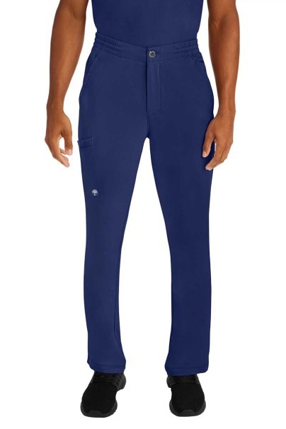 Men's Healing Hands scrubs set (Matthew top, Ryan trousers) navy-3