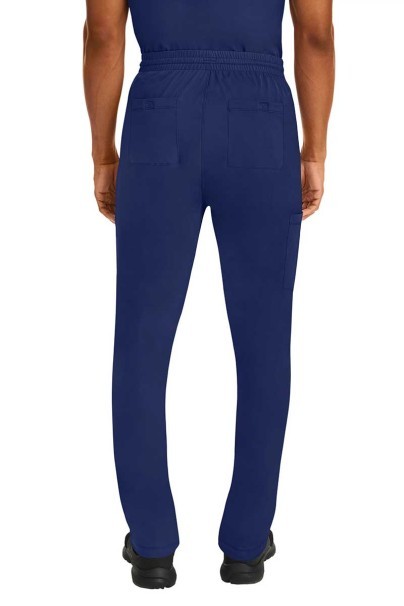 Men's Healing Hands Ryan Zip Fly scrub trousers navy-4