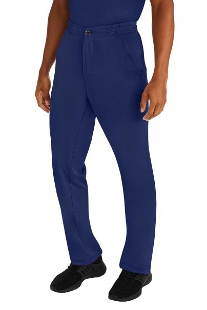 Men's Healing Hands Ryan Zip Fly scrub trousers navy-5