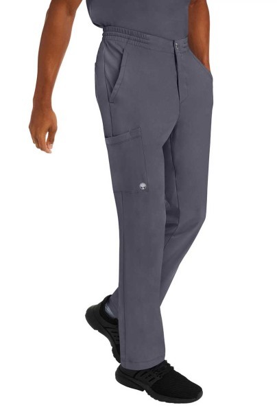 Men's Healing Hands Ryan Zip Fly scrub trousers pewter-4