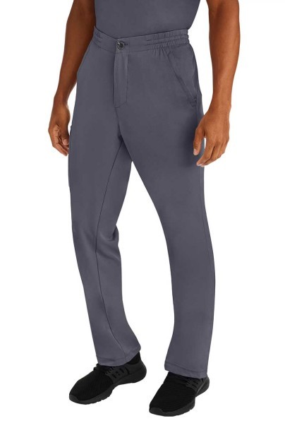 Men's Healing Hands Ryan Zip Fly scrub trousers pewter-3