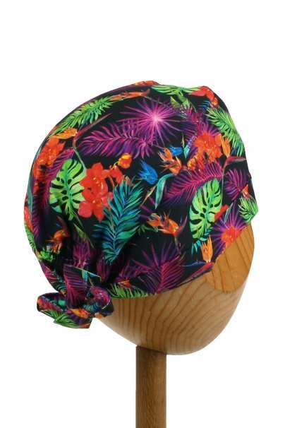 Unisex Sunrise Uniforms Style medical cap colorful leaves (roll-up)-2