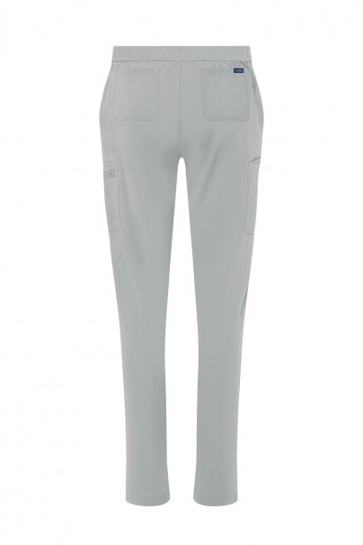 Women’s Adar Uniforms Skinny Leg Cargo scrub trousers silver gray-9