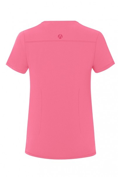 Women’s Adar Uniforms Notched scrub top azalea pink-8
