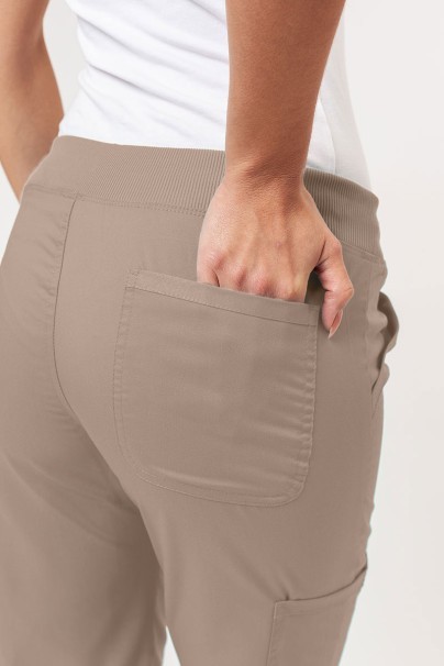 Women’s Cherokee Revolution Straight Leg scrub trousers khaki-3