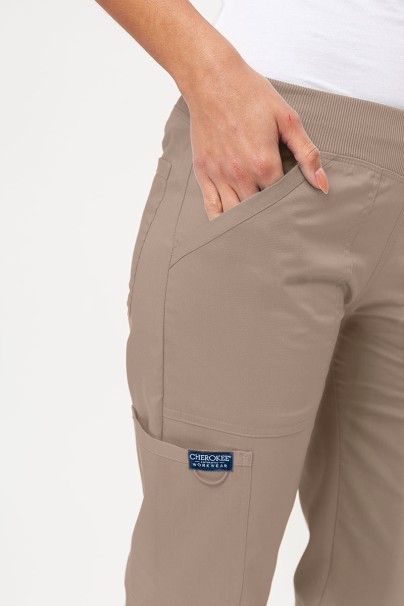 Women’s Cherokee Revolution Straight Leg scrub trousers khaki-4