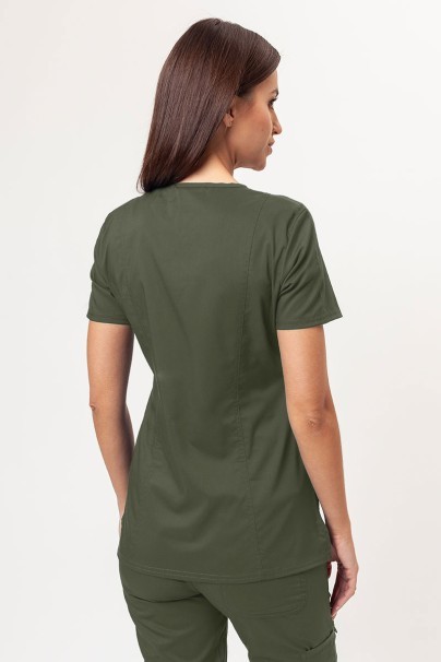 Women’s Cherokee Revolution Mock scrub top olive-2