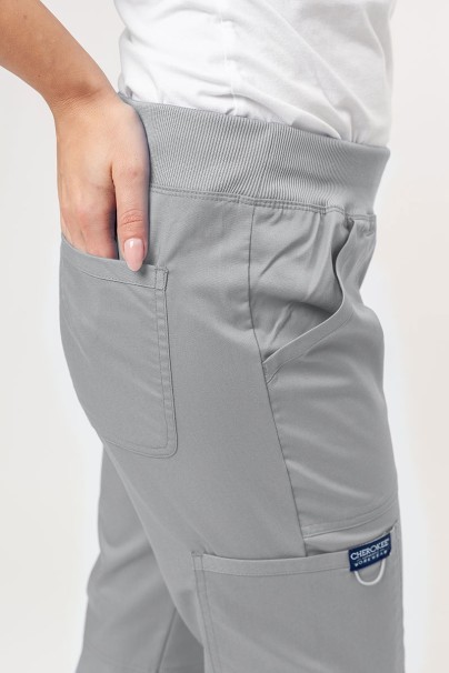 Women’s Cherokee Revolution Straight Leg scrub trousers grey-4