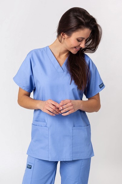 Women's Cherokee Originals scrubs set (V-neck top, N.Rise trousers) ceil blue-2