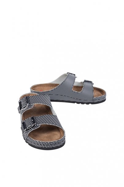 Buxa model Memory BZ110 medical shoes white dots-3